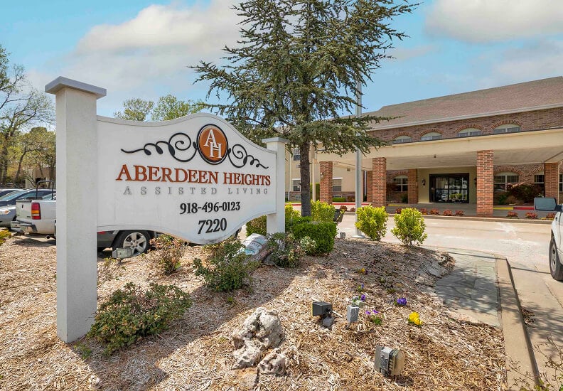 Outdoor Sign of an Assisted Living Facility in Tulsa OK Outdoor Sign of an Assisted Living Facility in Tulsa OK