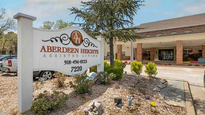 Outdoor Front Entrance of Memory Care Facility